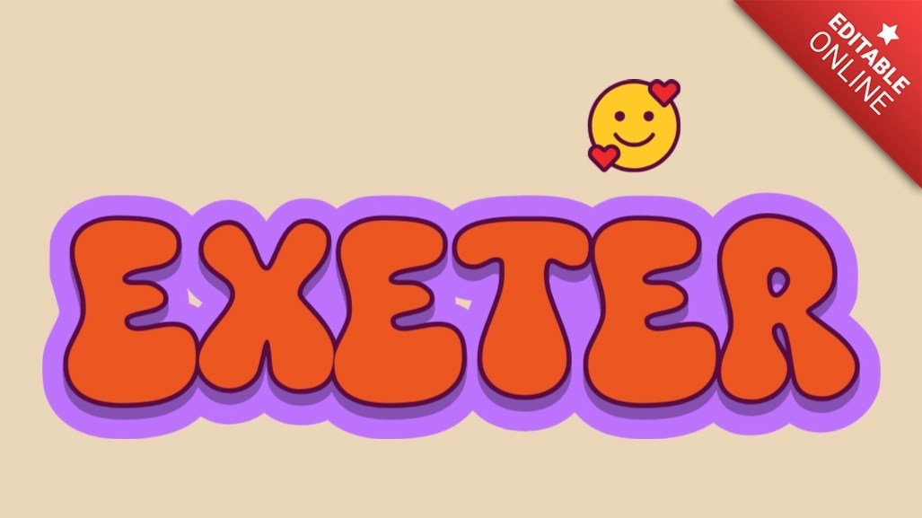 Exeter Lettering Good Vibes In Groovy Style Text Effect Generator
