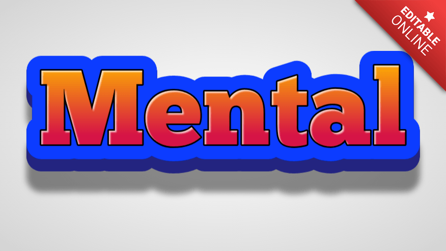 Mental | Text Effect Generator | TextStudio