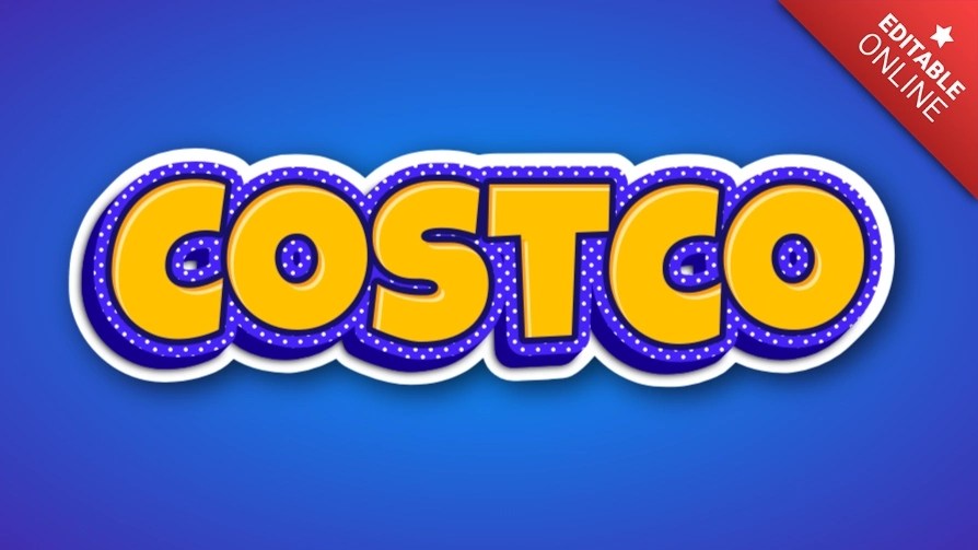 Costco Modern Sticker Text Effect Generator