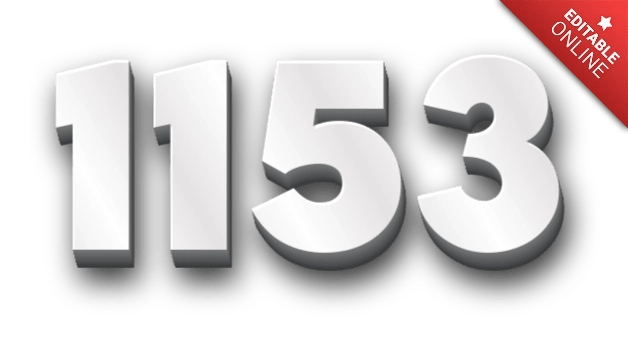 1153 | 3D Font | Text Effect Generator