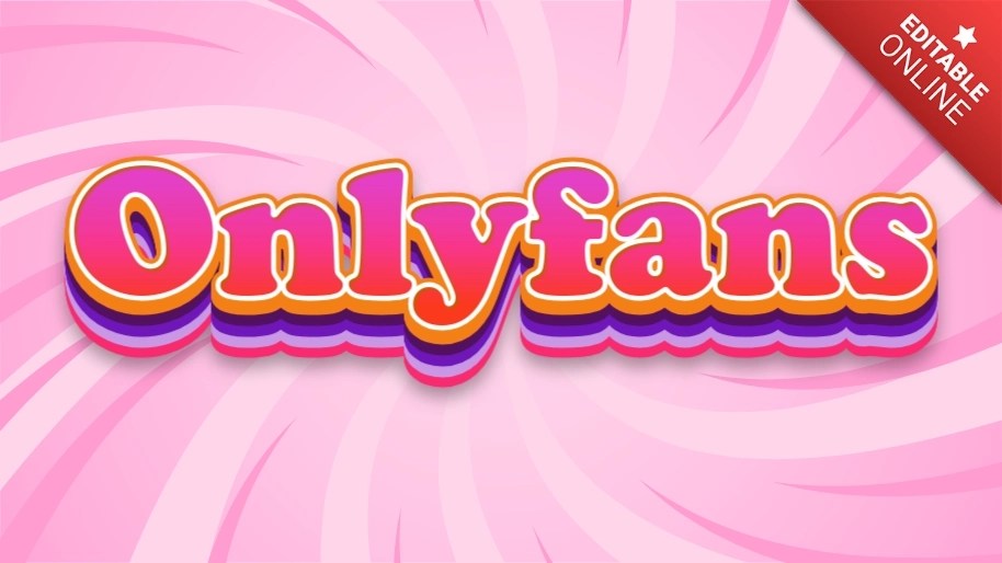 Onlyfans | Amazing 3D | Text Effect Generator
