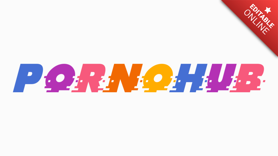 Pornohub | Fuente Color | Generador de Efectos de Texto