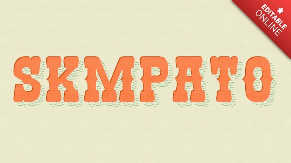 Skmpato Old Western Circus Font Text Effect Generator