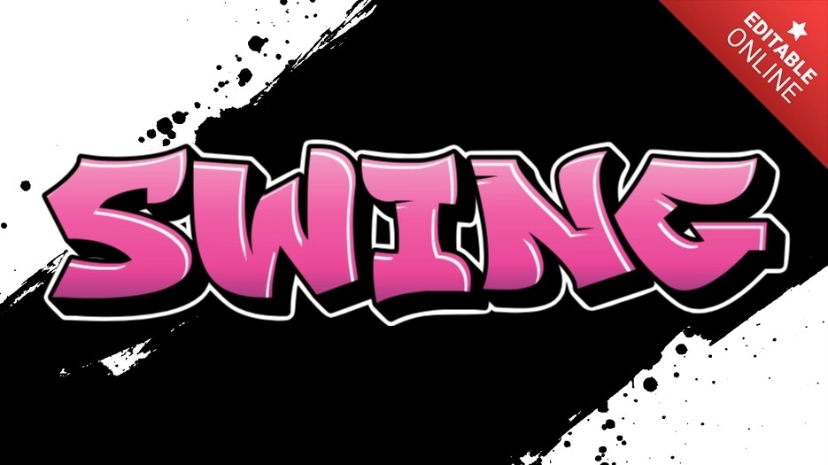 Swing Text Effect Generator