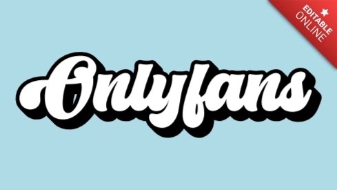 Onlyfans | Black And White Funky Bold Script Font | Text Effect Generator
