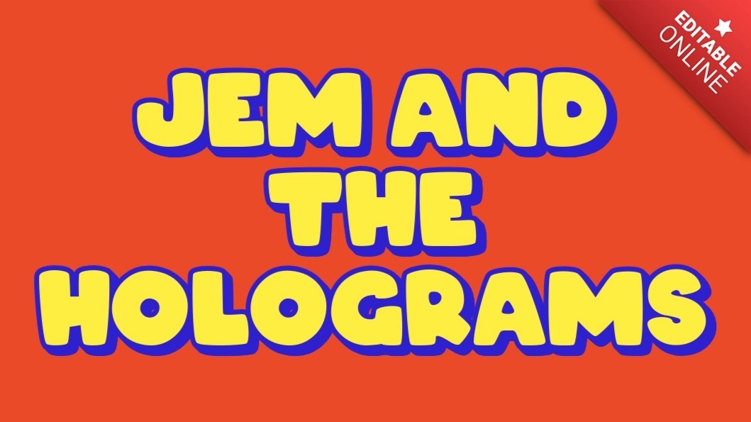 Jem and The Holograms Popcorn Font Text Effect Generator