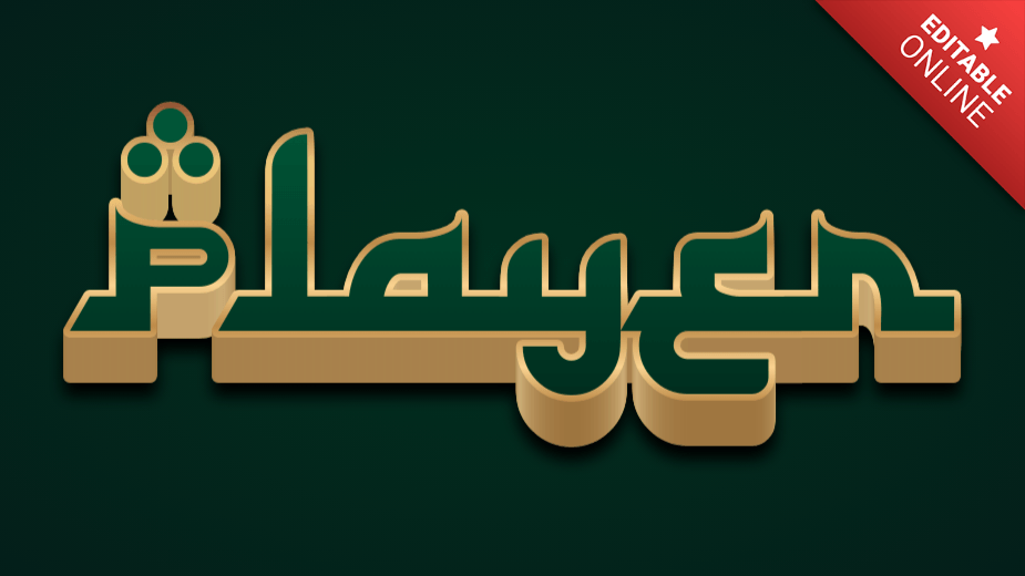Player Arabic Calligraphy Font Text Effect Generator