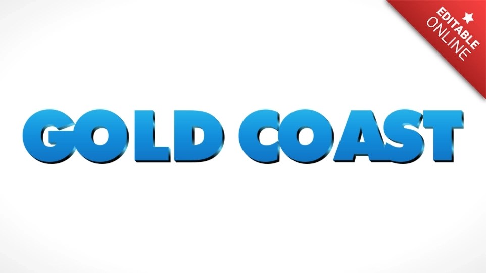 Gold Coast ボス・ベイビー・フォント テキストエフェクトジェネレーター