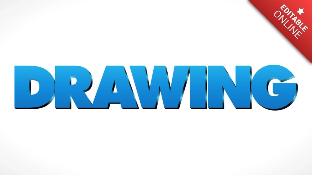 Drawing ボス・ベイビー・フォント テキストエフェクトジェネレーター