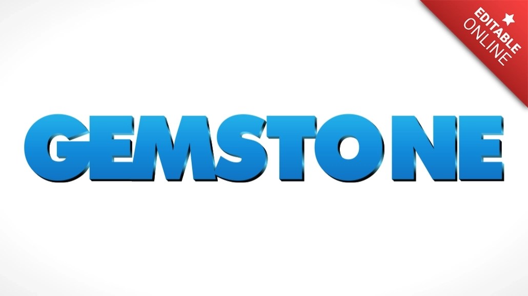 Gemstone ボス・ベイビー・フォント テキストエフェクトジェネレーター