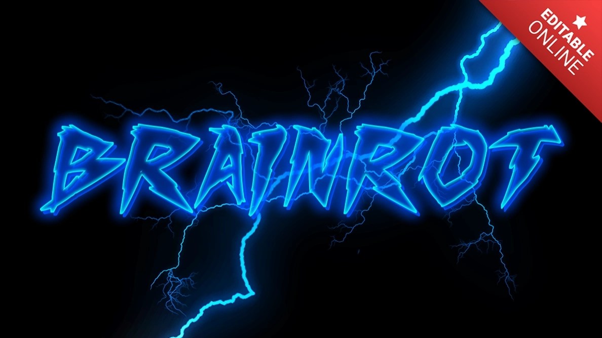BRAINROT | Thunder | Text Effect Generator