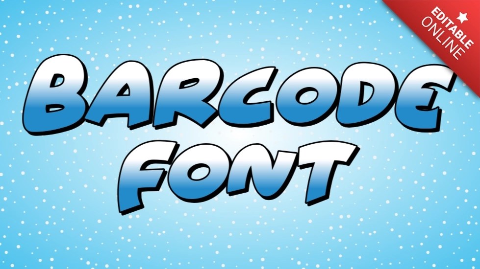 Barcode Font Winter Text Effect Generator