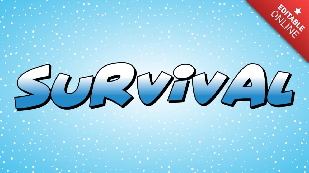 Survival Winter Font Text Effect Generator