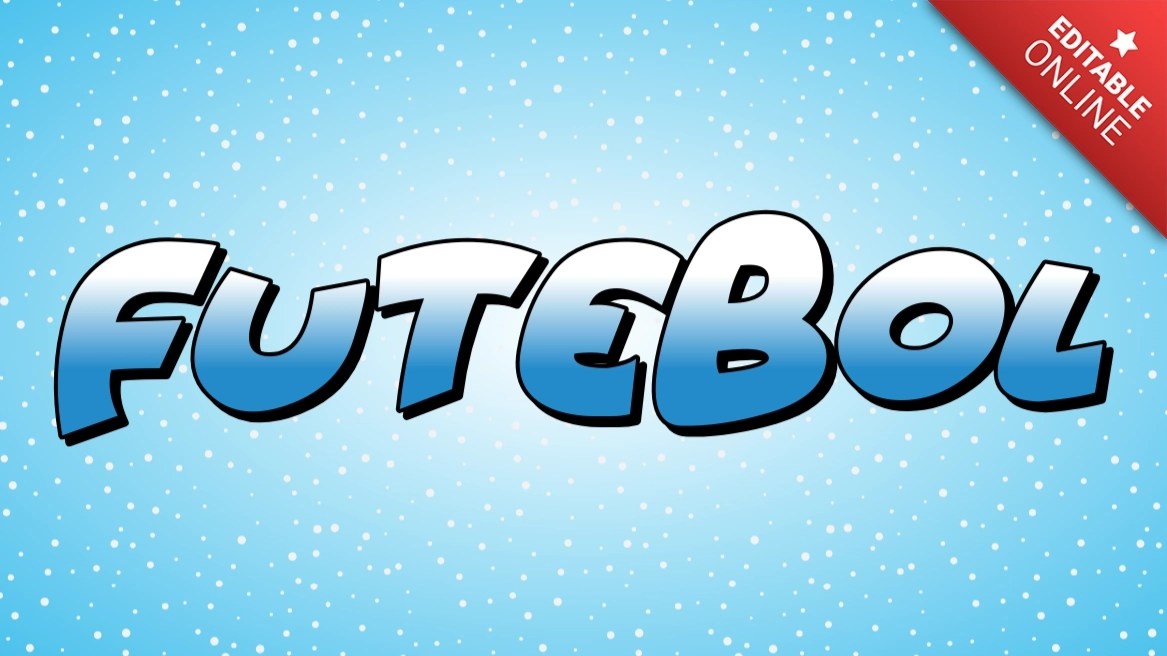 Futebol Winter Font Text Effect Generator