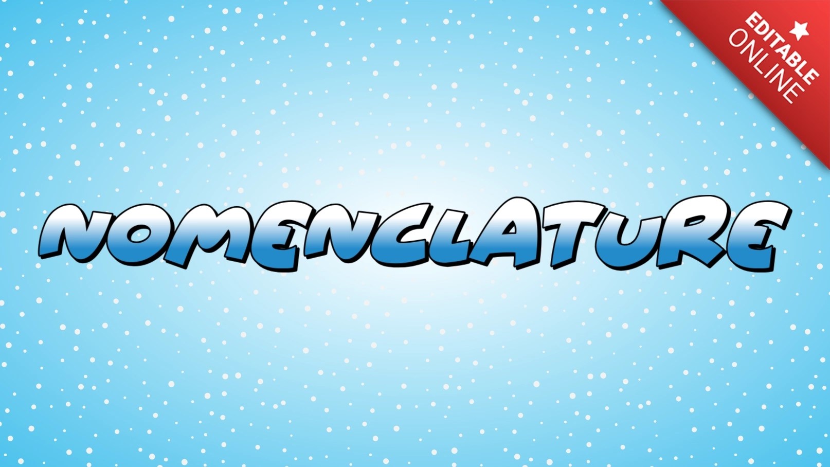 Nomenclature Winter Font Text Effect Generator