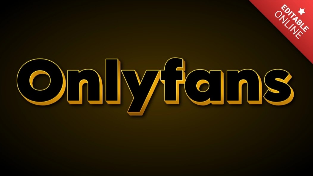 Onlyfans | Effetto Font Stile Oro Deluxe | Generatore di effetti di testo