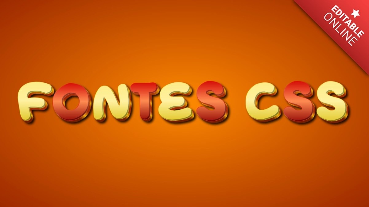Fontes Css Autumn 3D Font Text Effect Generator
