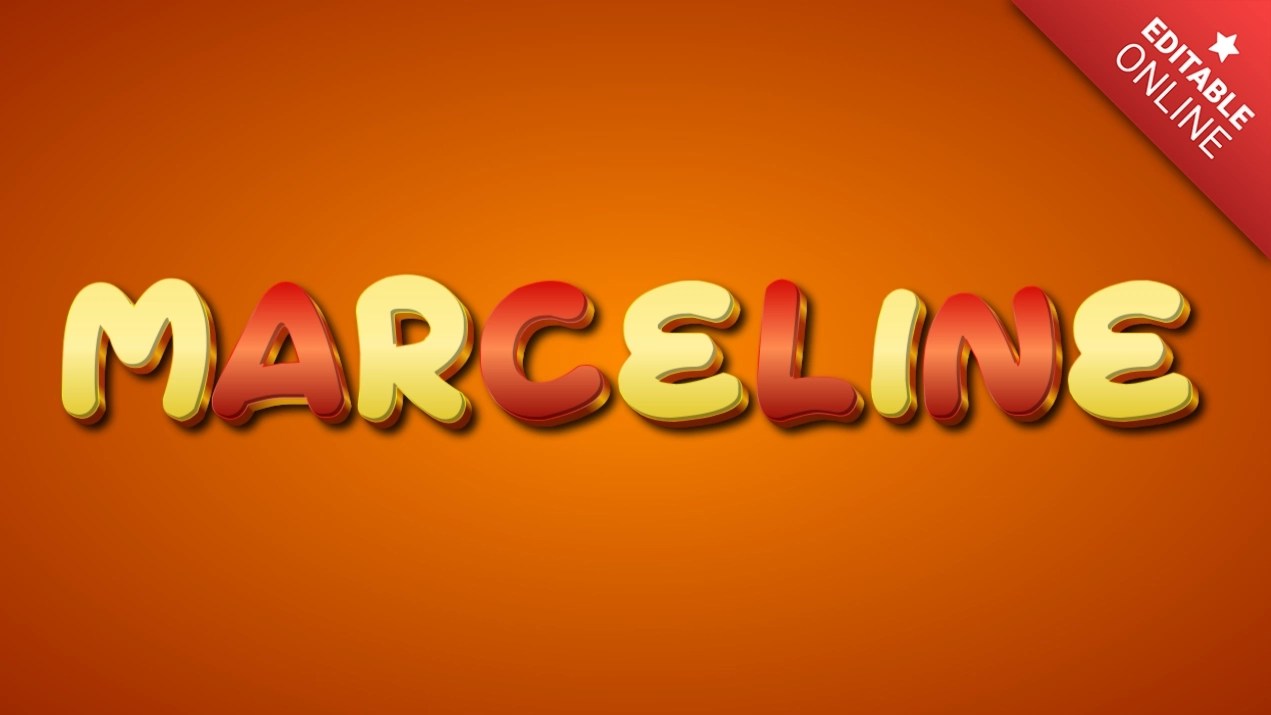 Marceline Effet Police D'automne En 3D Générateur d'effet de texte