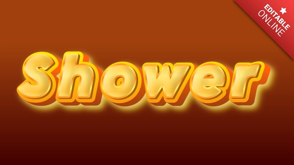 Shower Discount Gold Font Text Effect Generator