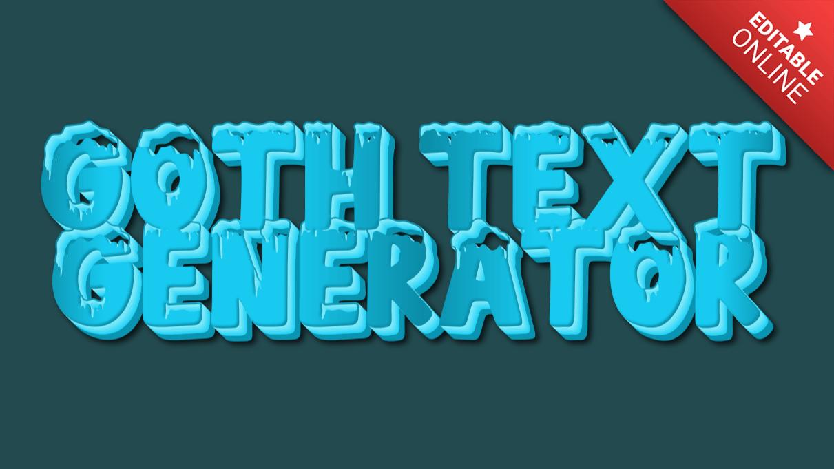 Goth Text Generator Winter Font Text Effect Generator
