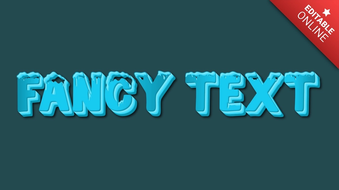 Fancy Text Winter Font Text Effect Generator