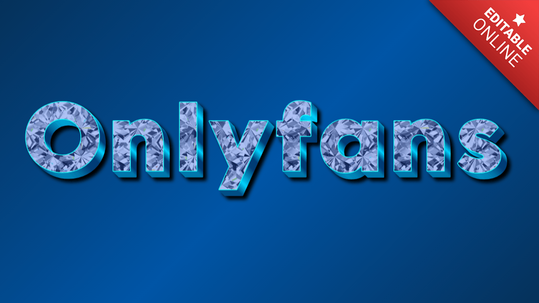Onlyfans | Diamond Blue Font | Text Effect Generator