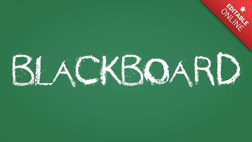 Blackboard Chalk Drawing On A Text Effect Generator