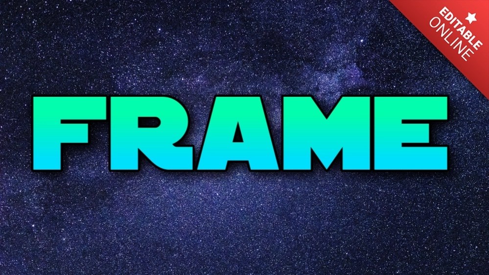 Frame Space Text Effect Generator