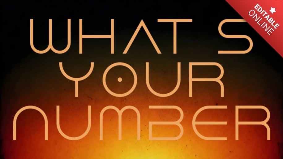 What's Your Number Dune Font Text Effect Generator