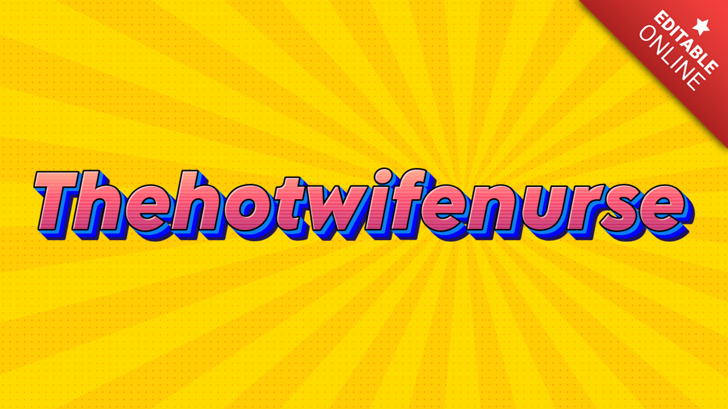 Thehotwifenurse | Glow Gaming | Text Effect Generator