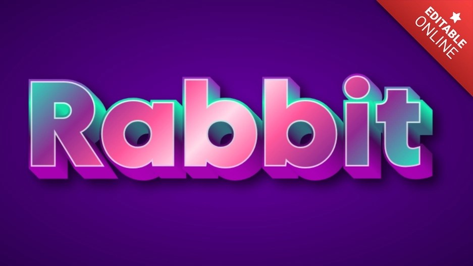 Rabbit Text Effect Generator