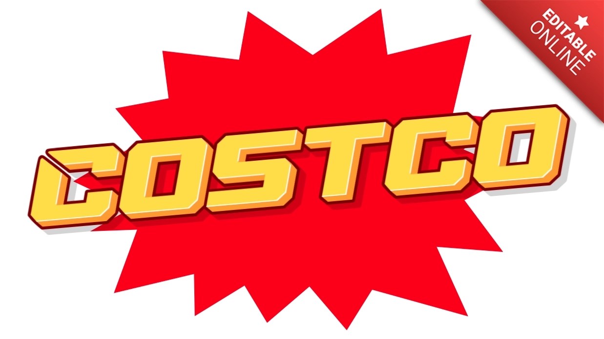 Costco Hot Text Effect Generator