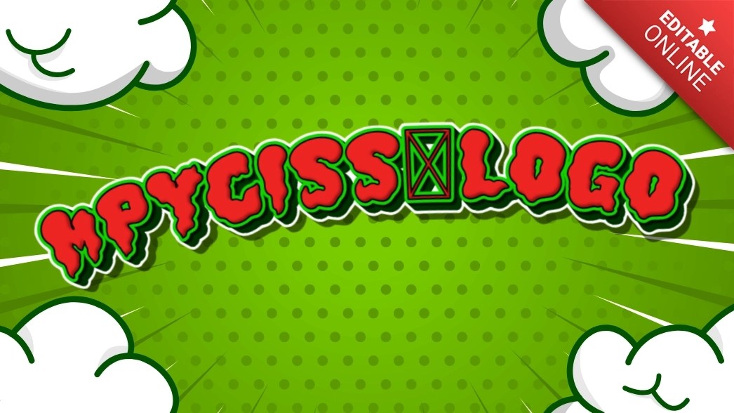 Mpyciss的logo Scary Comic Text Effect Generator