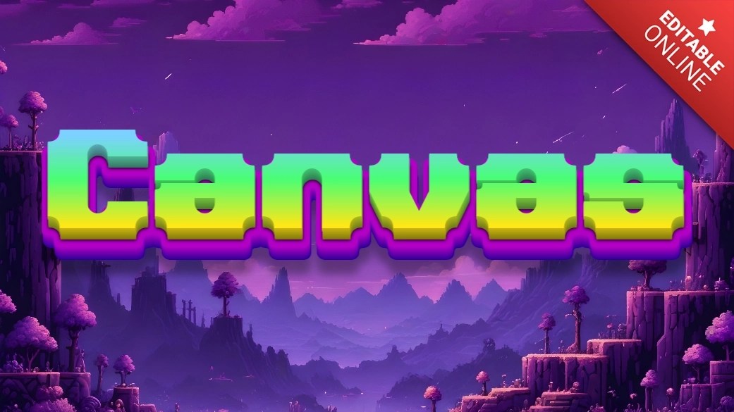 Canvas Gaming Text Effect Generator