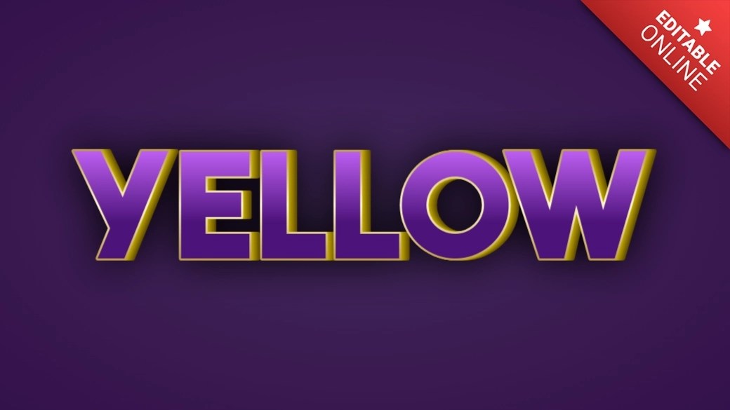 Yellow Text Effect Generator