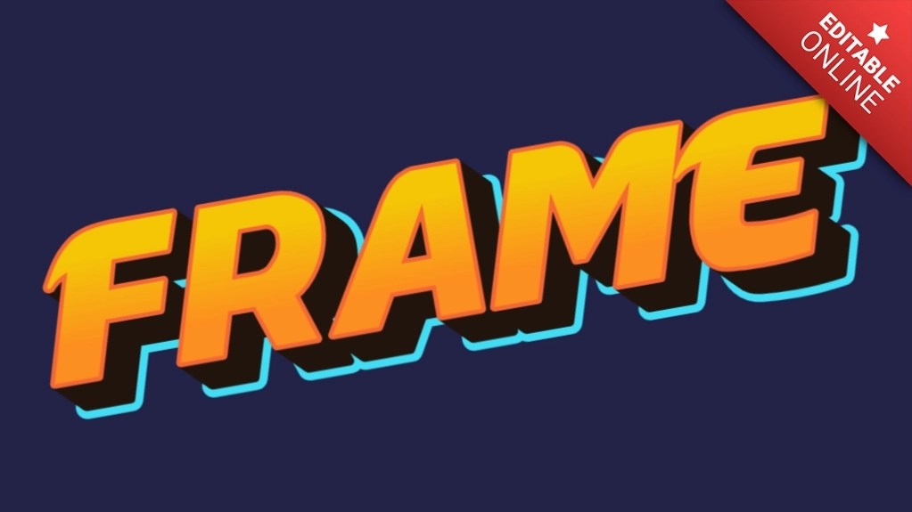 Frame Online Text Effect Generator
