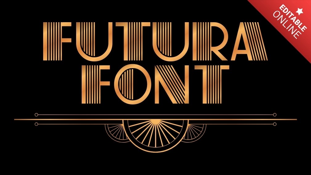 Futura Font Art Deco Text Effect Generator