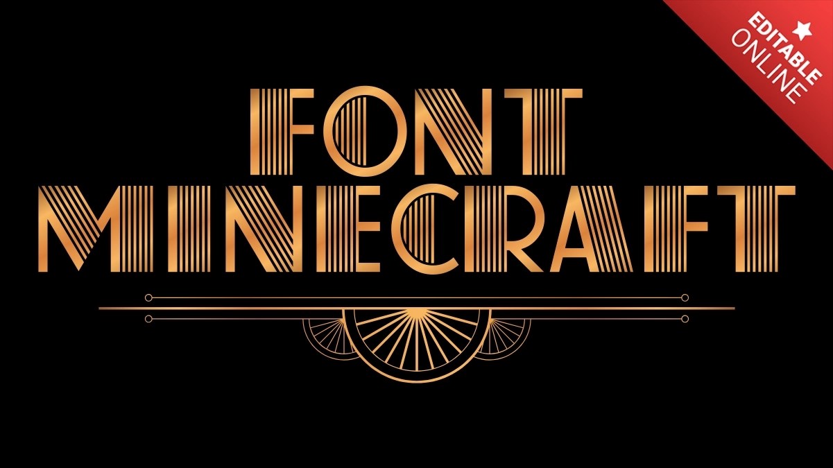Font Minecraft Art Deco Text Effect Generator