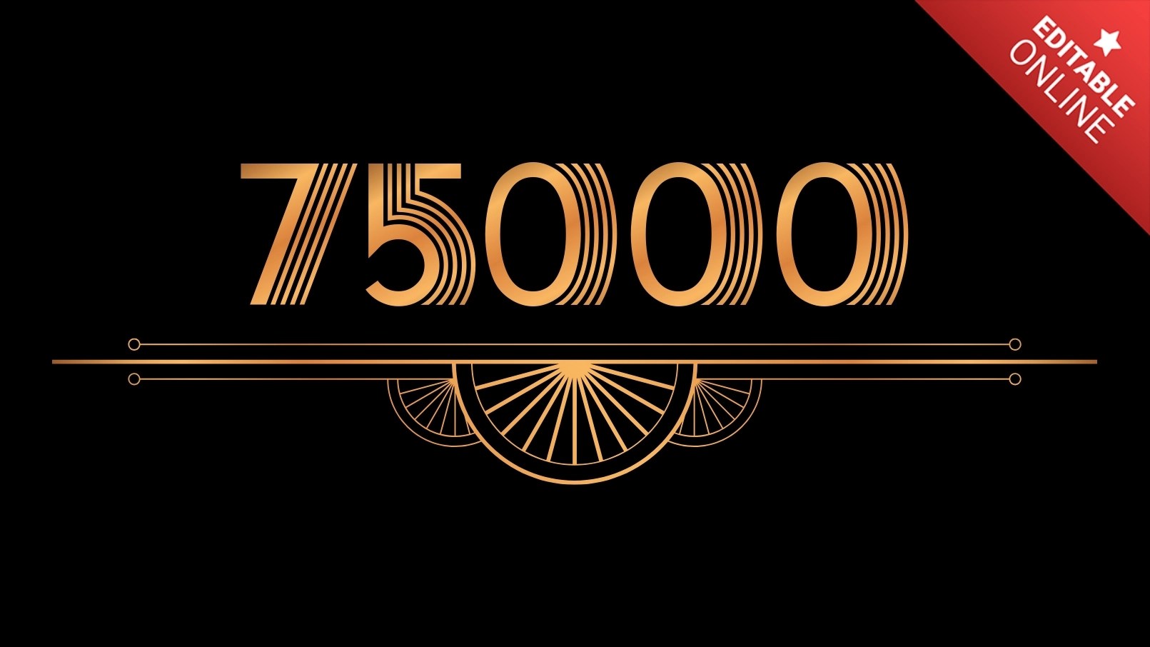 75000 Art Deco Font Text Effect Generator