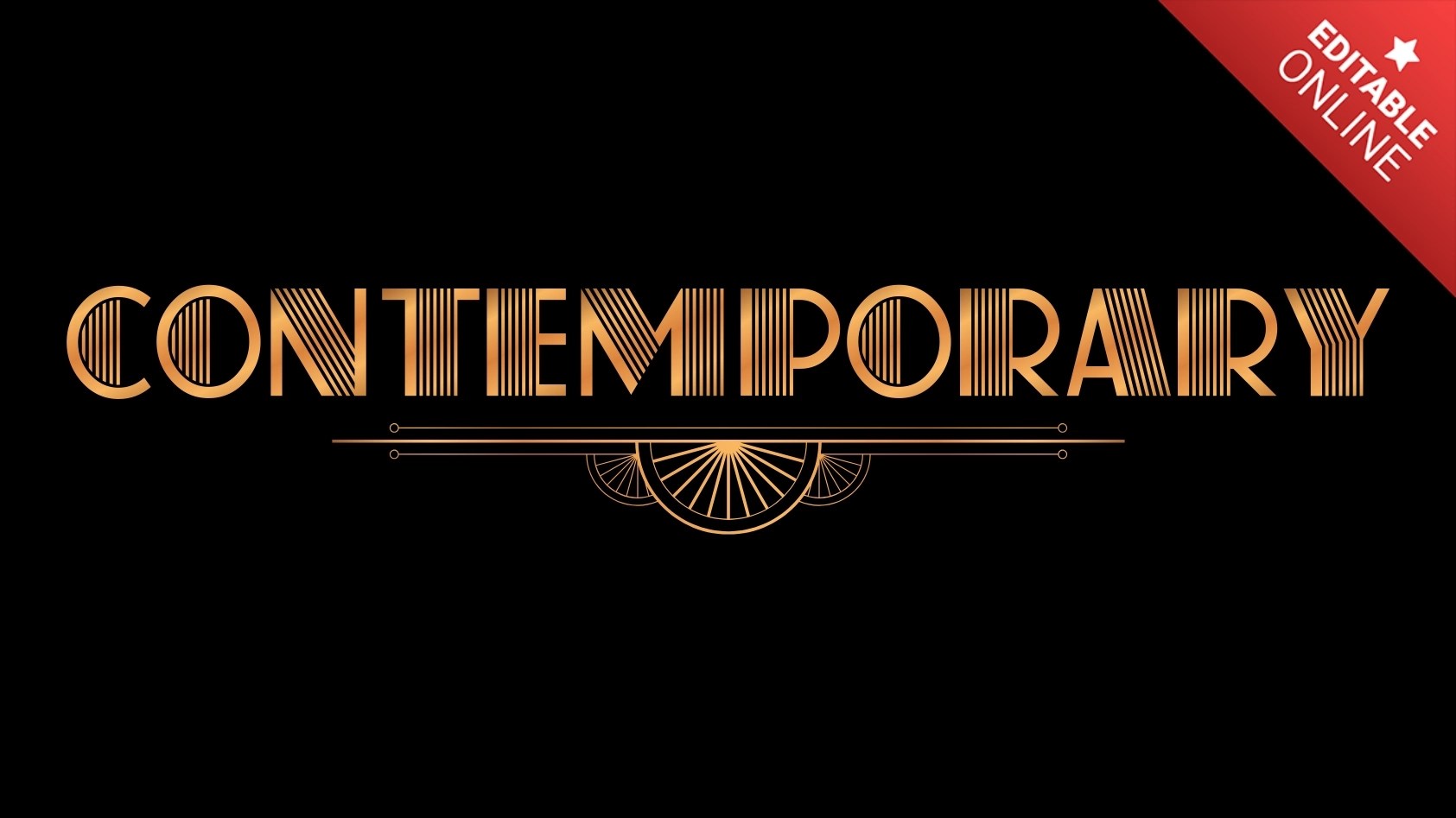 Contemporary Art Deco Font Text Effect Generator