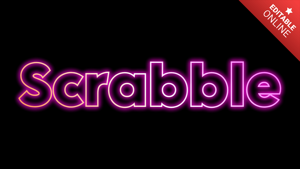 Scrabble With Outlines Text Effect Generator