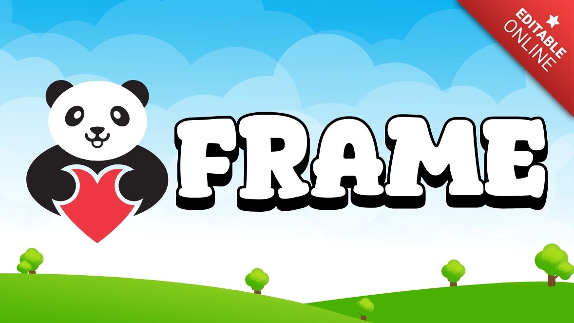 Frame Panda Text Effect Generator