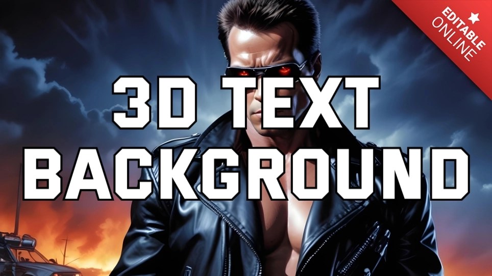 3D Text Background I'll Be Back Text Effect Generator