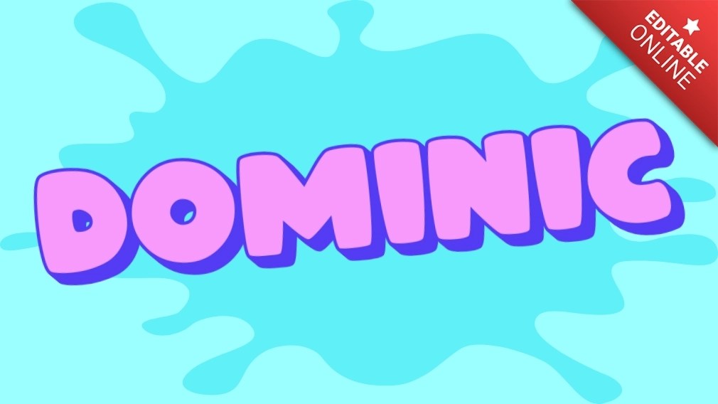 Dominic Special Offer Customisable Image Text Effect Generator