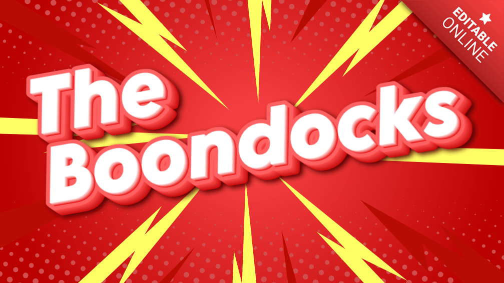 The Boondocks Flash Sale Text Effect Generator