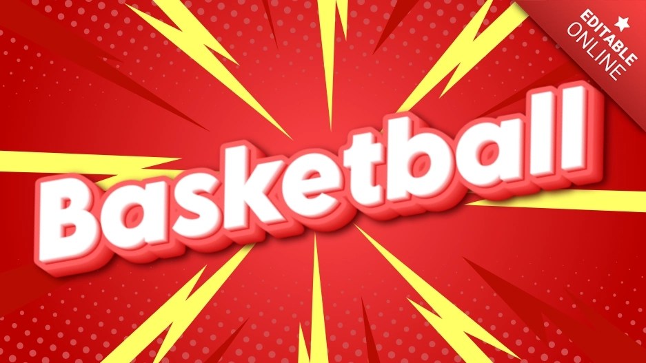 Basketball Flash Sale Text Effect Generator