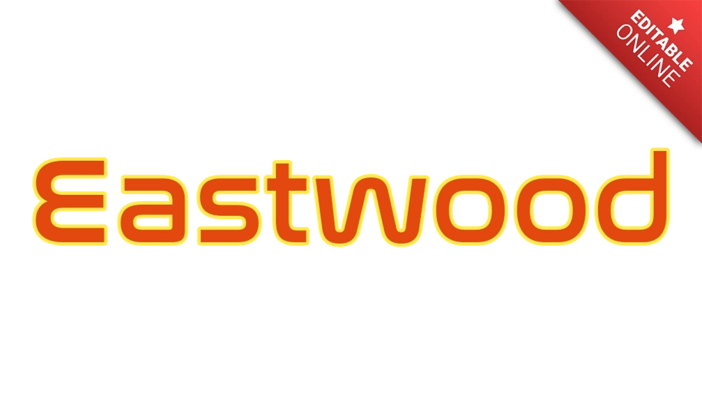 Eastwood Efecto Sci Amarillo Generador de Efectos de Texto