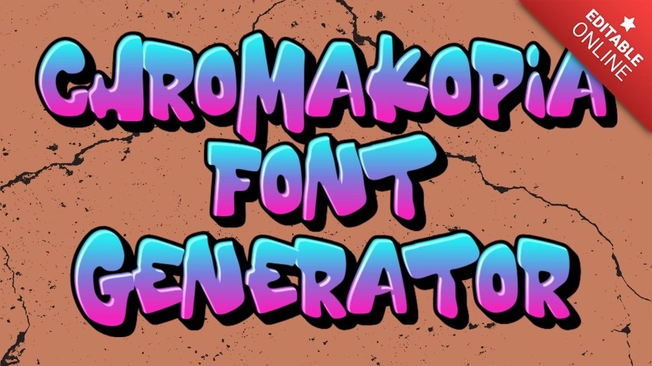 Chromakopia Font Generator Graffiti Style Text Effect Generator