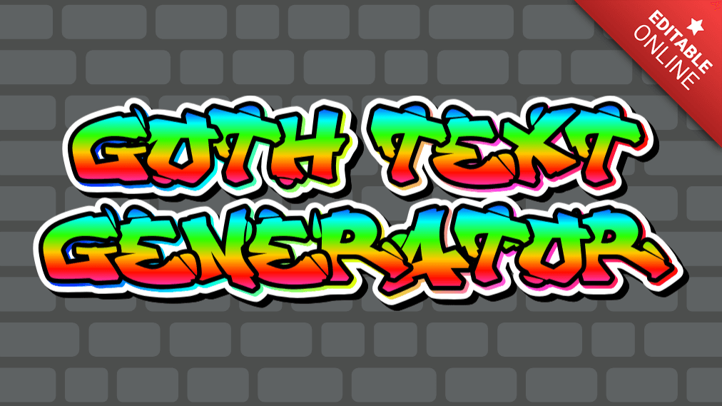 Goth Text Generator Graffiti Font Text Effect Generator