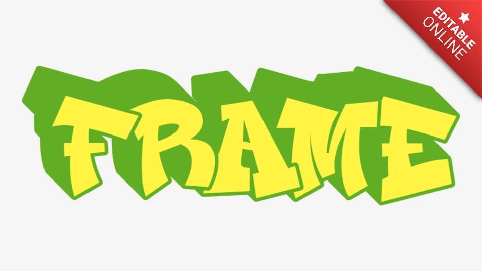 Frame Graffiti Text Effect Generator